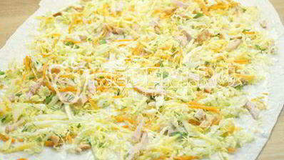 быстрая закуска из лаваша