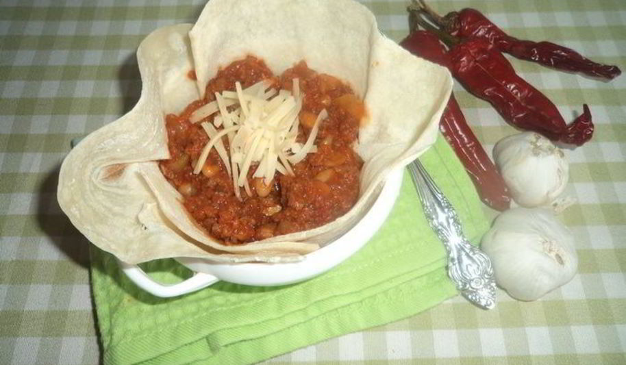 Рецепт фасоли с фаршем и лавашиком