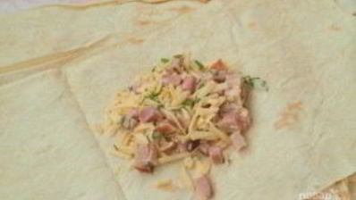 горячий лаваш с сыром