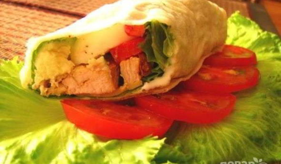 Рецепт грудки в лаваше