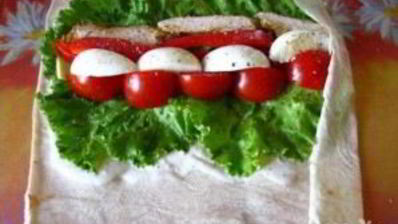 грудка в лаваше