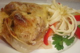 Курица на лаваше