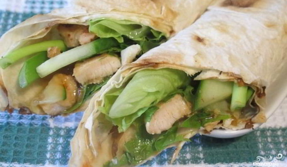 Рецепт курицы в лаваше