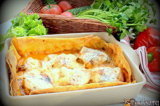 Курочка, запеченная в лаваше