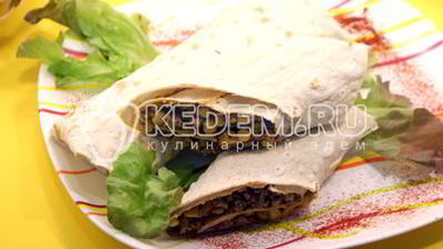 лаваш с фаршем