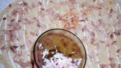 лаваш с грибами и курицей