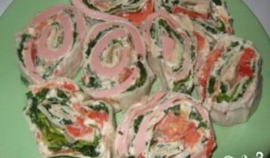 Рецепт лаваша с колбасой