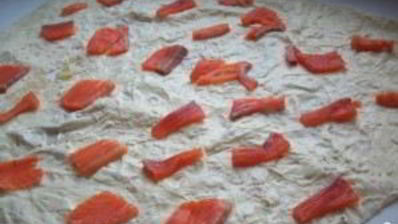 лаваш с красной рыбой и сыром