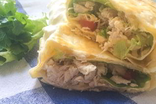 Лаваш с курицей и сыром