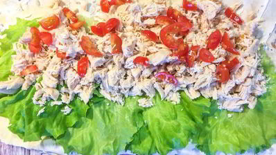 лаваш с курицей и сыром