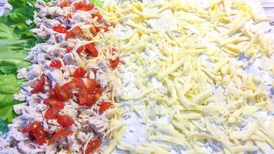 лаваш с курицей и сыром