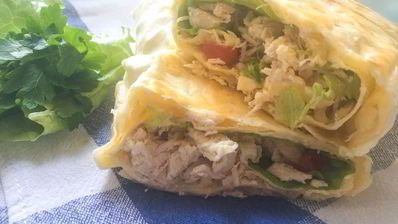 лаваш с курицей и сыром