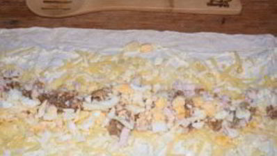 лаваш с курицей и яйцом