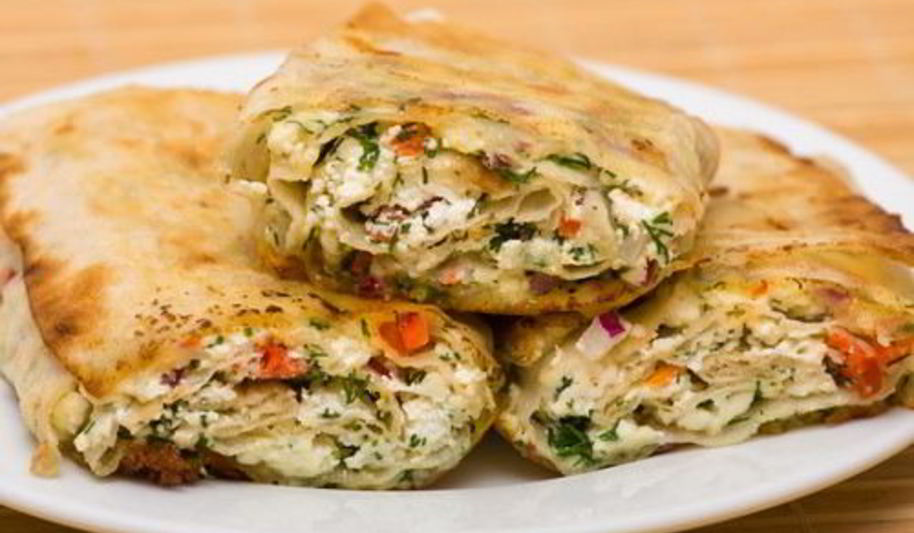 Рецепт лаваша с курицей, помидорами и сыром