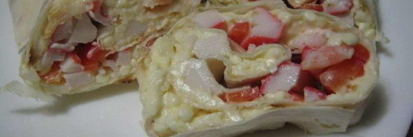 Лаваш с морепродуктами