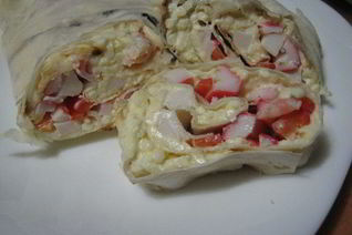 Лаваш с морепродуктами