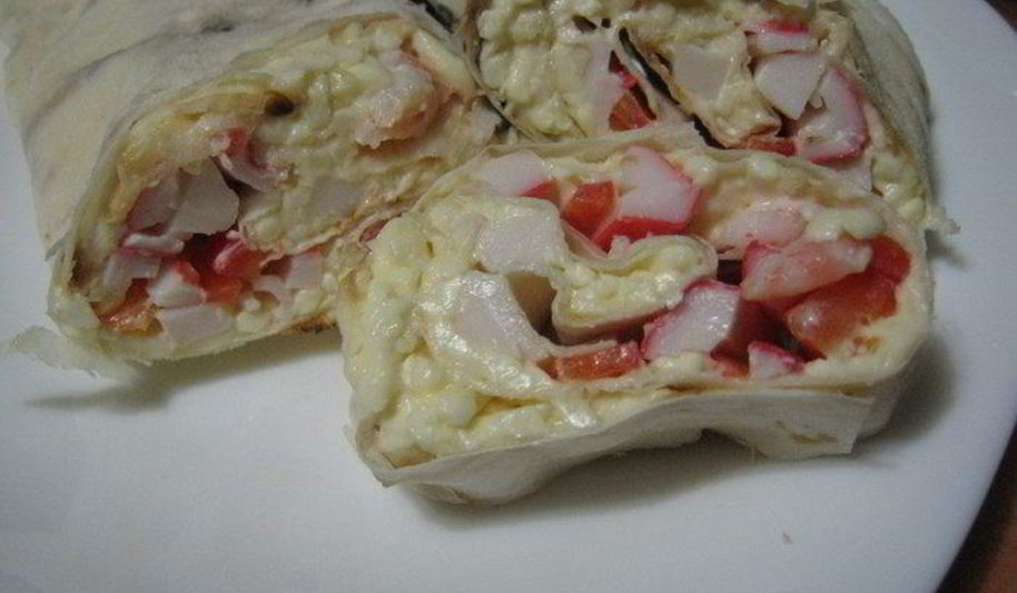 Рецепт лаваша с морепродуктами