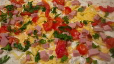 лаваш с начинкой, жаренный на сковороде