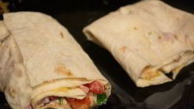 лаваш с начинкой, жаренный на сковороде