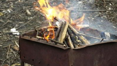 лаваш с овощами на костре