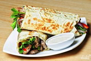 Лаваш с овощами