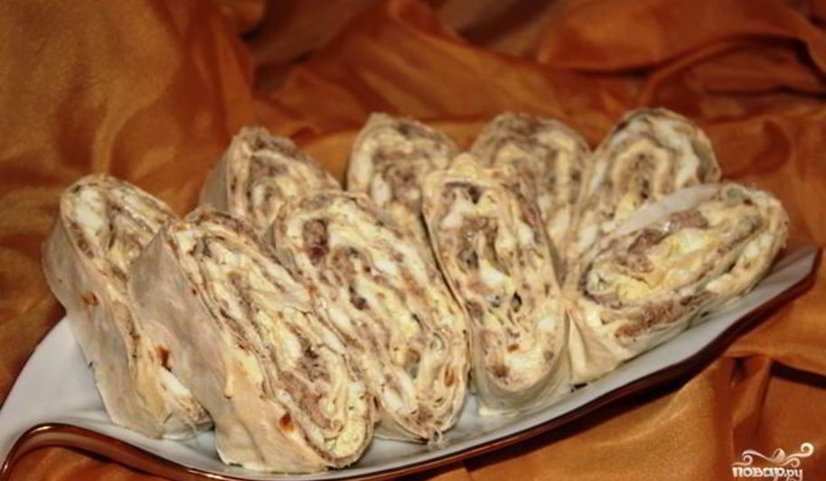 Рецепт лаваша с сайрой