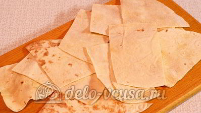 лаваш с сыром и луком