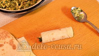 лаваш с сыром и луком