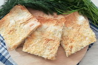 Лаваш с сыром и зеленью