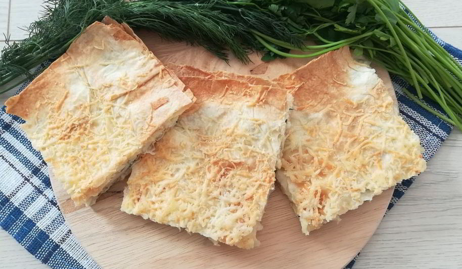 Рецепт лаваша с сыром и зеленью