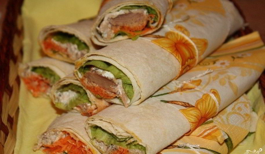 Рецепт лаваша с тунцом