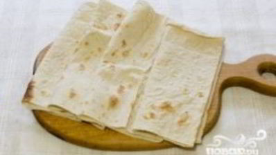 лаваш с творогом и чесноком
