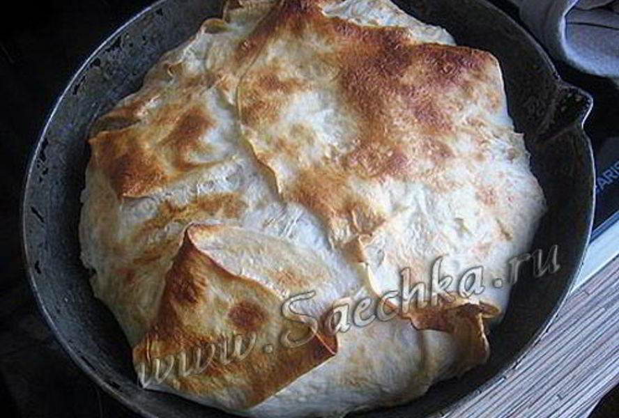 Лаваш с творогом и сыром