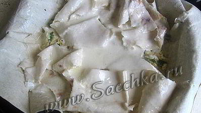 лаваш с творогом и сыром