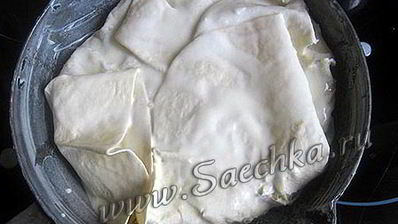 лаваш с творогом и сыром