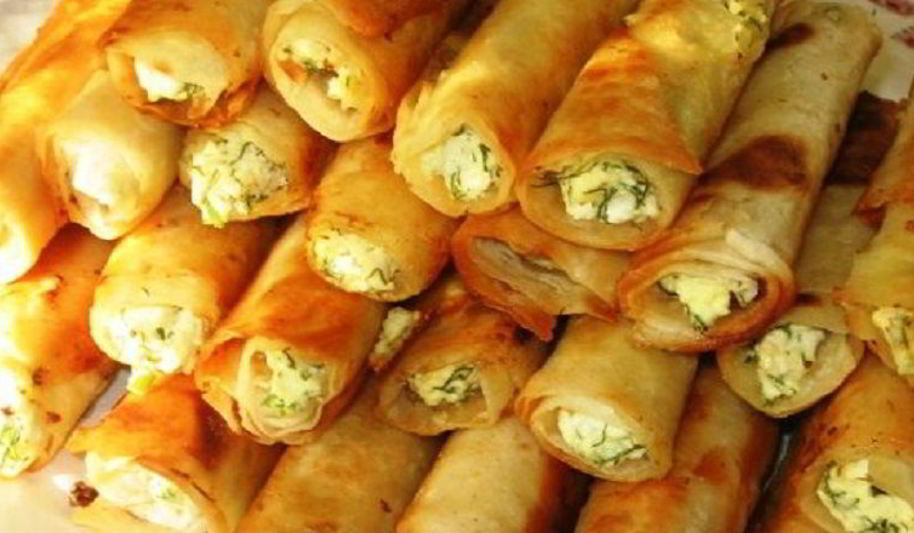 Рецепт лаваша с творогом и зеленью