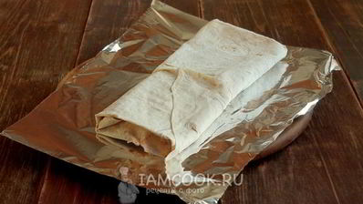 лаваш с ветчиной и сыром в духовке