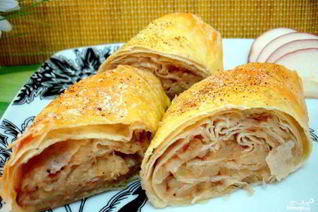 Лаваш с яблоками