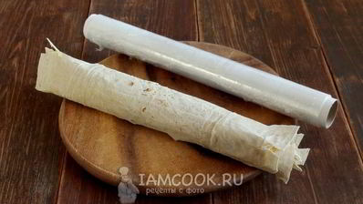 лаваш с яйцом и сыром