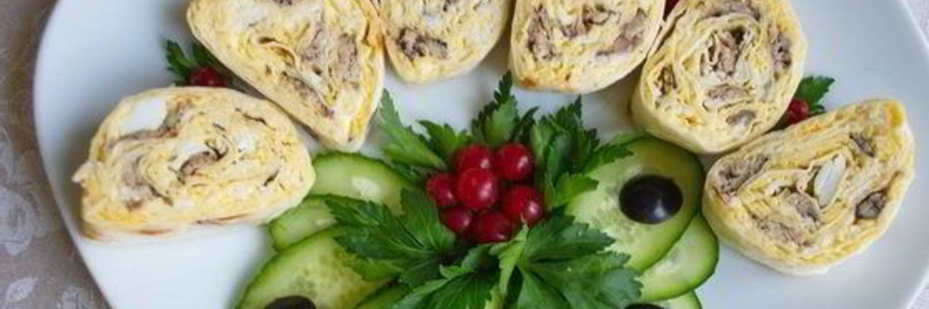 Лаваш со шпротами