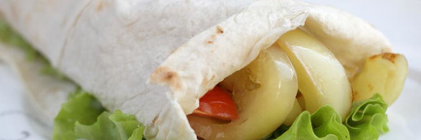 Печеные овощи в лаваше