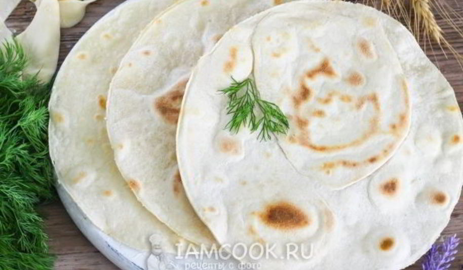 Рецепт постного лаваша