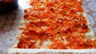 рулетики из лаваша с морковкой