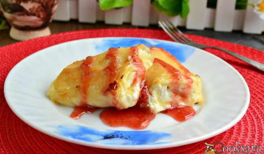 Рецепт рулетиков из лаваша с творогом жареные на сковороде