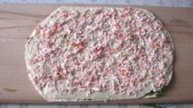 рулеты из лаваша с крабовыми палочками