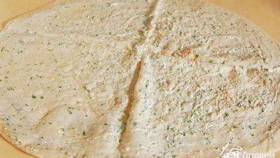 рыбка в лаваше с сыром, чесноком и зеленью