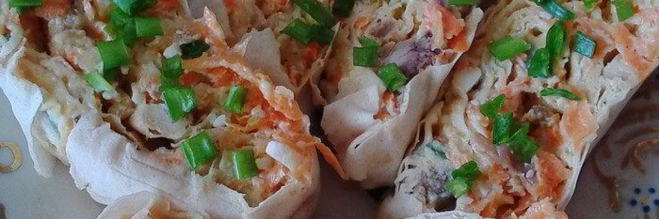 Салатная закуска в лаваше