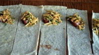 треугольники из лаваша с сыром