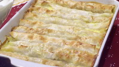 трубочки с мясной начинкой лавашони