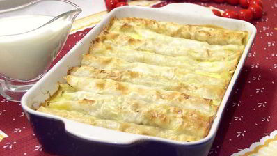 трубочки с мясной начинкой лавашони